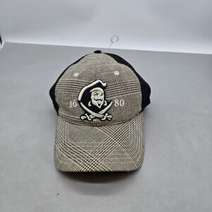 Captain Morgan Official Crew Gear Hat Black Plaid Pirate Logo 1680 Baseball Cap